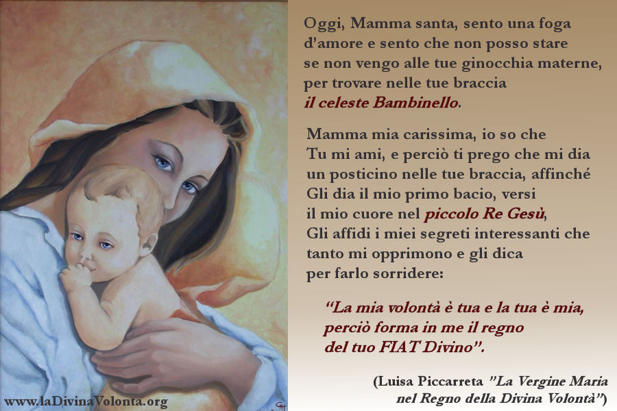 La Vergine Maria Nel Regno Della Divina Volontà Testo