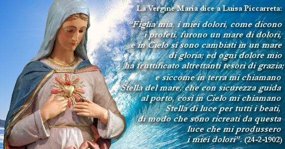 I dolori di Maria – mari di grazia e di gloria per tutti